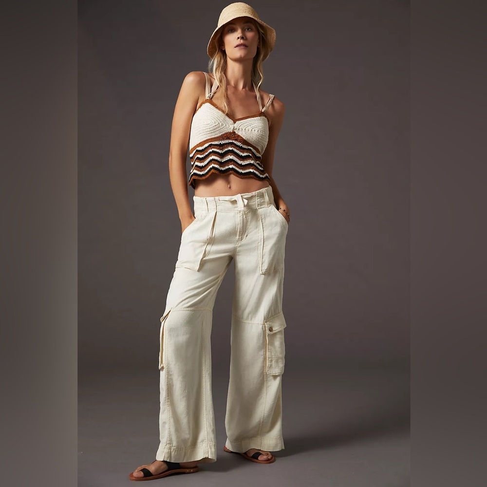 Anthropologie Beach Cargo Pants